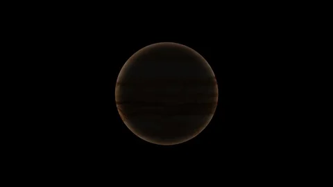 Jupiter rotating seamless loop 4K 04 Stock Footage 121347225