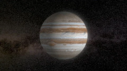Jupiter Rotating in the Space (LOOP) Stock-Footage 161019674