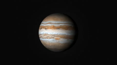 Jupiter rotation animation Stock Footage 229772381