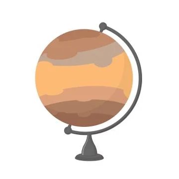 Jupiter School Globe. Planet geographical sphere. Model huge planet. Astron.. イラスト素材