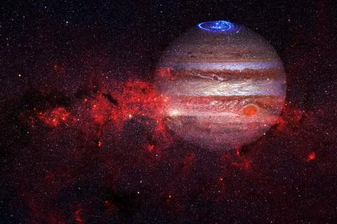 Jupiter. Solar system. Elements of this image furnished by NASA Foto stock