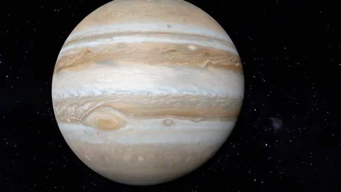 Jupiter in space Stock Footage 138971559