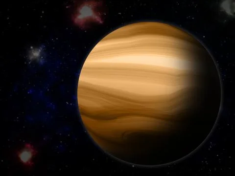 The Jupiter from space Stock Illustration