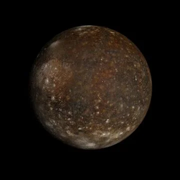 Jupitermoon callisto Illustration
