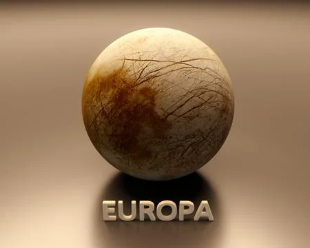 Jupitermoon europa Stock Illustration
