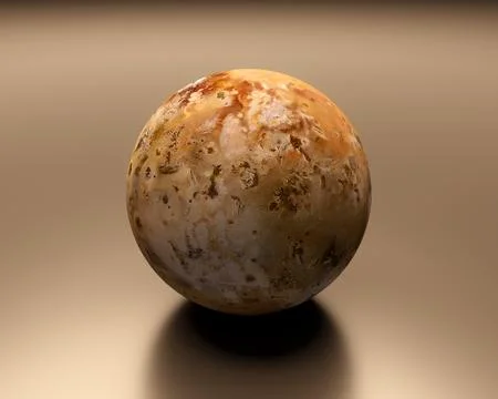 Jupitermoon io blank Stock Illustration