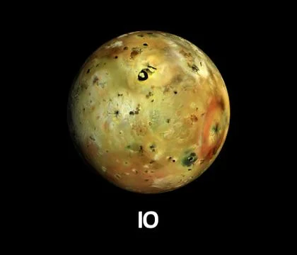 Jupitermoon io Illustration