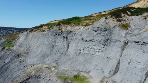 Jurassic Coast Cliffs Stock Footage 209324529