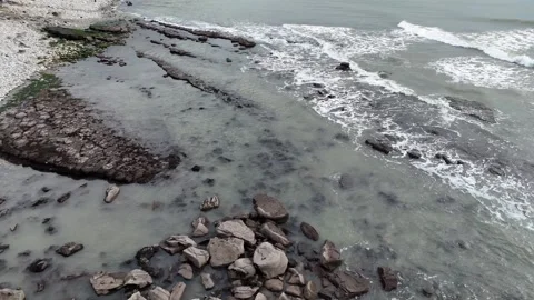 Jurassic Coastline Stock Footage 266552639