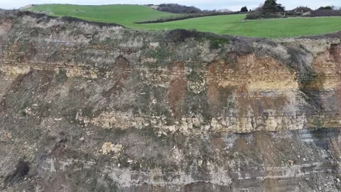 Jurassic Coastline Stock Footage 266554851