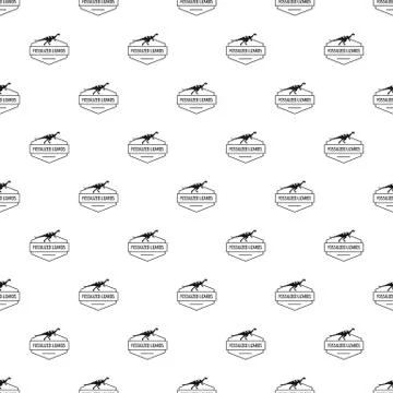 Jurassic lizard pattern vector seamless Stock Illustration
