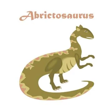 Jurassic reptile. Dinosaur vector. Stock Illustration