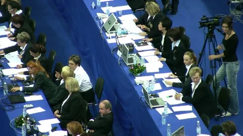 Juries on XXX World Rhythmic Gymnastics Championships. Stock Footage