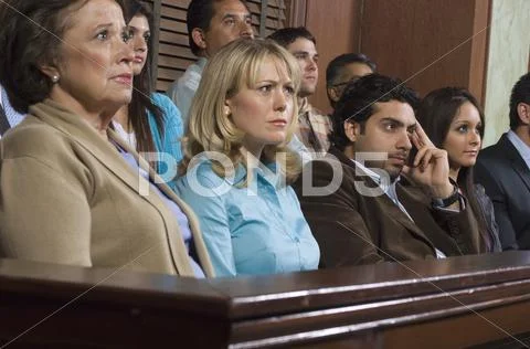 Jurors During Trial Stock Photos