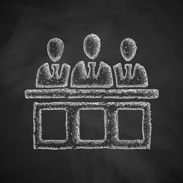 Jurors icon Stock Illustration