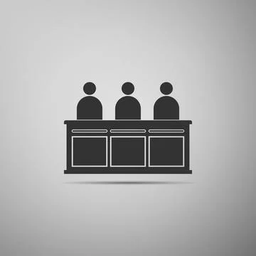 Jurors icon. Stock Illustration