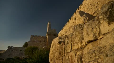 Jurusalem jaffa gate timelapse 0712 Stockbeeldmateriaal 20463923