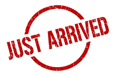Just arrived stamp Stock Illustration