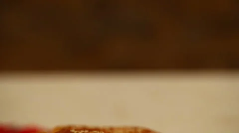 Just baked homemade bread Stock Footage 54430719