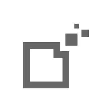 Just be creative abstract design geometric polygon cube logo icon on the whit Stock Illustration