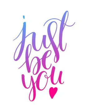 Just be you Stock Illustration