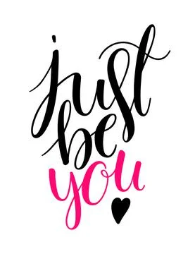 Just be you Stock Illustration