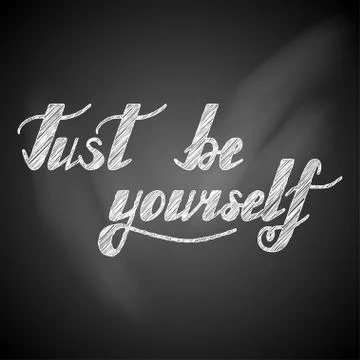 Just be yourself. Stock Illustration