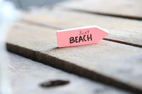Just Beach, summer time concept. Stock Photos