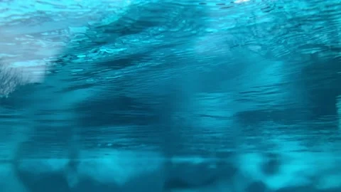 Just below water surface Stock Footage 155544359