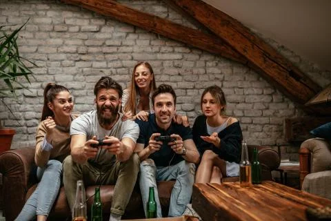 Just a bit of friendly competition Stock Photos