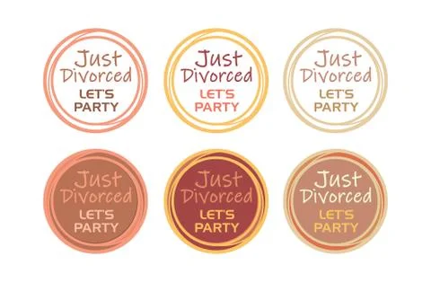 Just Divorced Stock Illustration