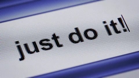 Just do it! Stock Footage 61346280