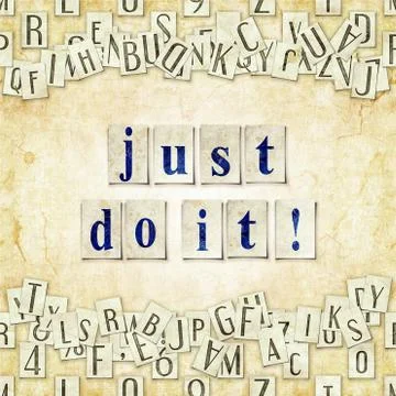 Just do it ! Stock Illustration