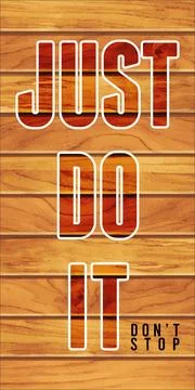 Just do it Stock Illustration