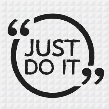 JUST DO IT Illustration design Stock Illustration