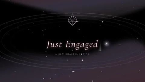 Just engaged and a new chapter begins in life and relationships Stock Footage 344585108