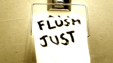 Just Flush It! Stock Footage 27137401