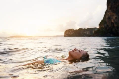 Just go with the flow Stock Photos