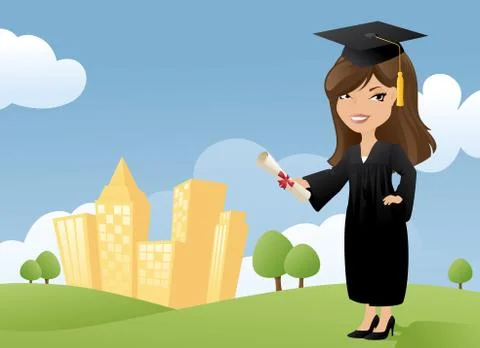 Just graduated Stock Illustration