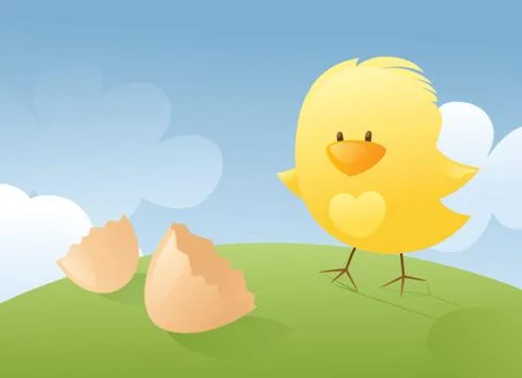 Just hatched Stock Illustration
