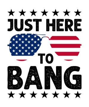 Just Here To Bang Stock Illustration
