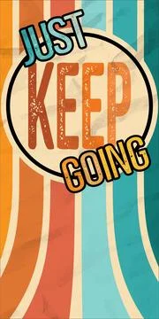 Just keep going Stock Illustration
