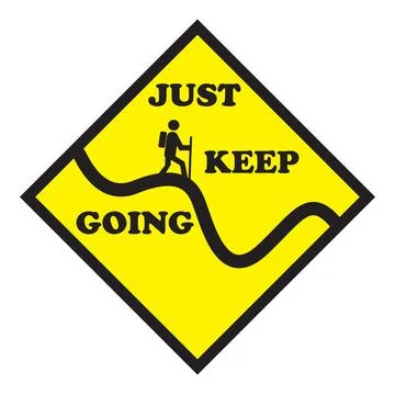 Just keep going Stock Illustration