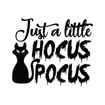 Just a little hocus pocus typography t-shirt design, tee print, t-shirt desig Stock Illustration