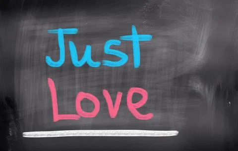 Just Love Concept Illustrazione stock