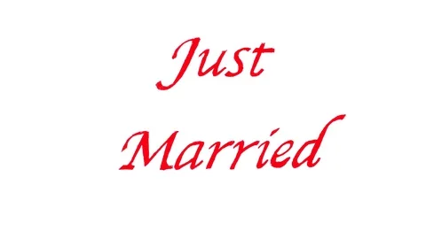 Just married Stock Footage 85029379
