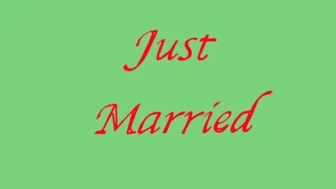 Just married Stock Footage 85029586
