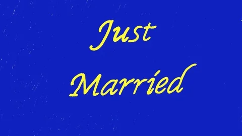 Just married Stock Footage 85029893