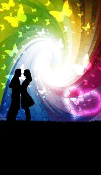 Just Married Stock Illustration