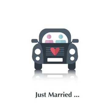 Just Married Stock Illustration